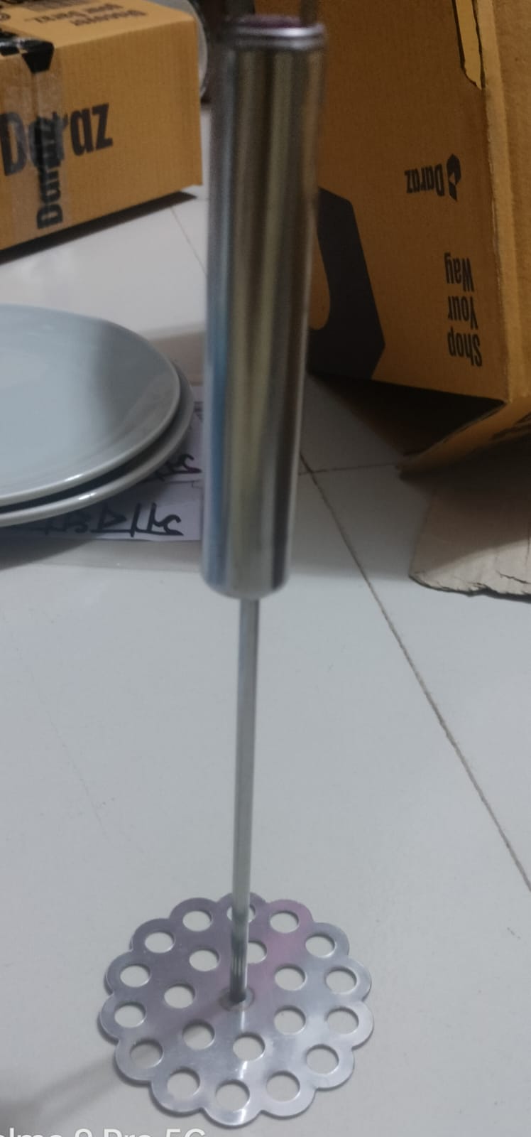 Picture of Stainless Steel Potato Masher With Broad Mashing Plate For Smooth Mashed Potatoes Fruit Vegetable Tools Press Crusher