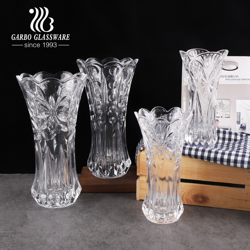 Picture of 7.5'' Inch Glass Vases For Home Decor Clear Height Glass Crystal Vases - Flower Vase