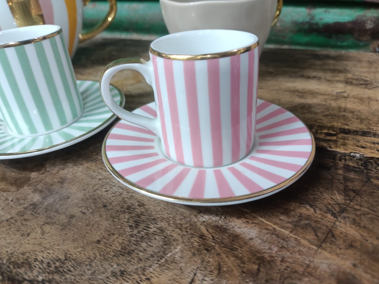 Picture of Tea Cup set cup piris /Saucer Set Coffee Cup Drinkware 50ML .Ceramic cup set premium quality