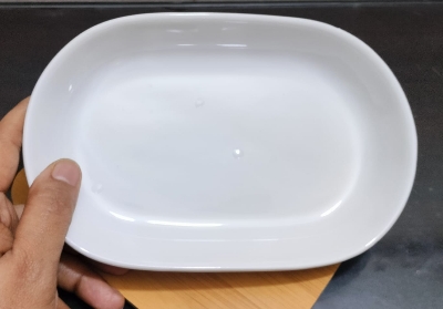 Picture of 7.4"/5" ceramic salad kabab sanks serving tray