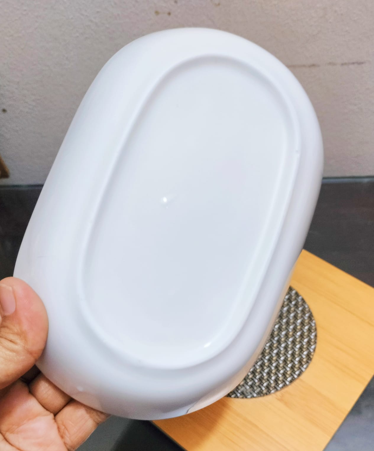 Picture of 7.4"/5" ceramic salad kabab sanks serving tray