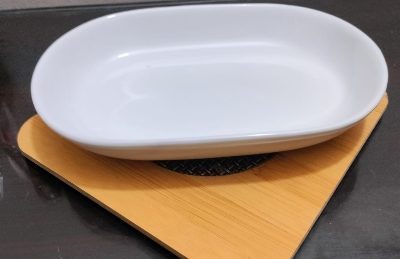 Picture of 7.4"/5" ceramic salad kabab sanks serving tray