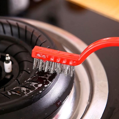 Picture of 3Pcs/Set 7 inches Stainless Steel Brush Brass Cleaning Brush Polishing Rust Remover Metal Wire Brush Cleaning Tool Family