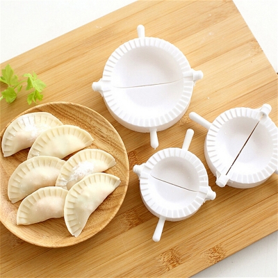 Picture of Dumpling Mold Dough Press Gadgets 3pcs/set DIY Plastic  Cooking Dumplings Easily Ravioli Maker Jiaozi Maker Gadget Kichen Tool