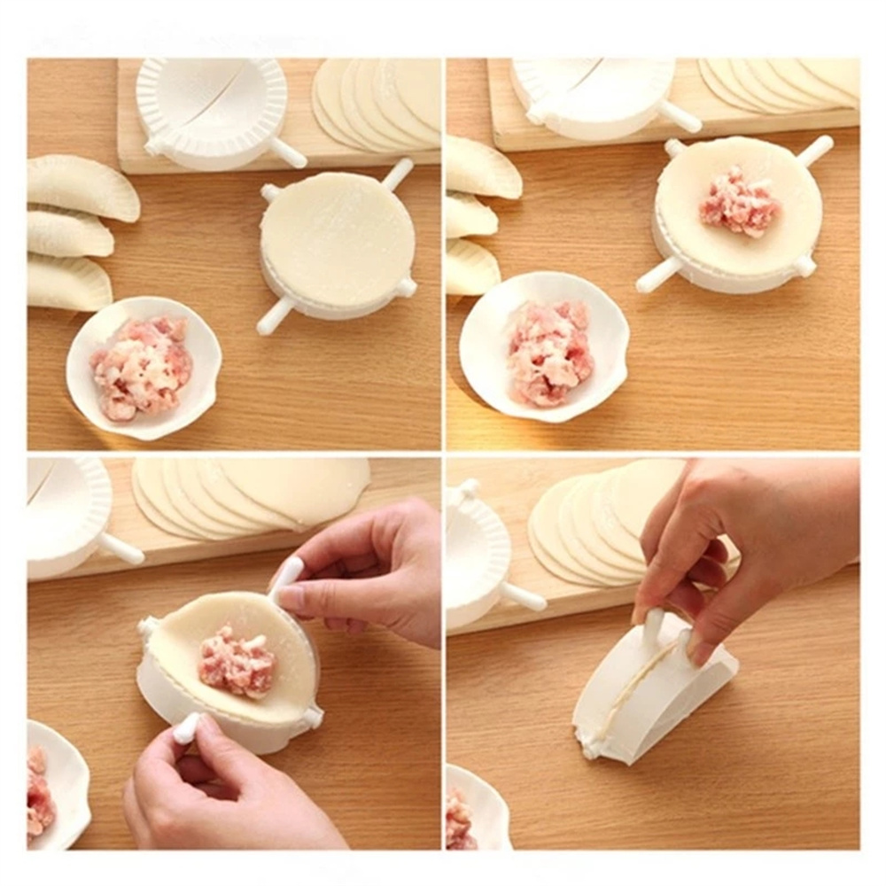 Picture of Dumpling Mold Dough Press Gadgets 3pcs/set DIY Plastic  Cooking Dumplings Easily Ravioli Maker Jiaozi Maker Gadget Kichen Tool
