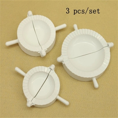 Picture of Dumpling Mold Dough Press Gadgets 3pcs/set DIY Plastic  Cooking Dumplings Easily Ravioli Maker Jiaozi Maker Gadget Kichen Tool