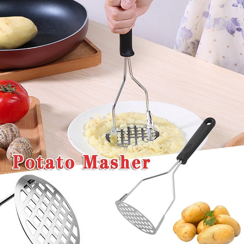 Picture of Potato Masher Garlic Press Apparatus Pressed  Ricer Puree Juice Maker Potato Pusher Smooth Mashed Crusher Fruit Tools Kitchen