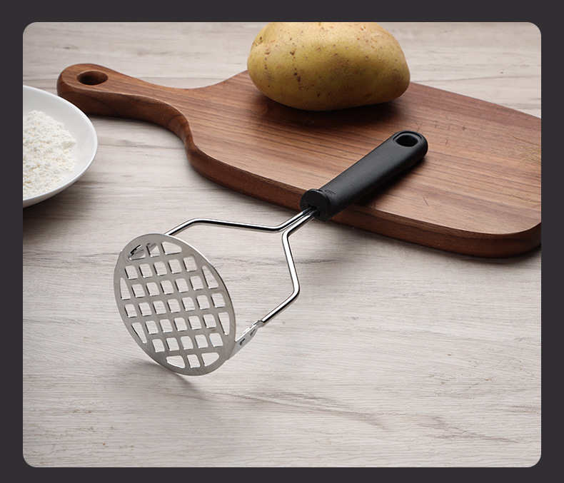 Picture of Potato Masher Garlic Press Apparatus Pressed  Ricer Puree Juice Maker Potato Pusher Smooth Mashed Crusher Fruit Tools Kitchen