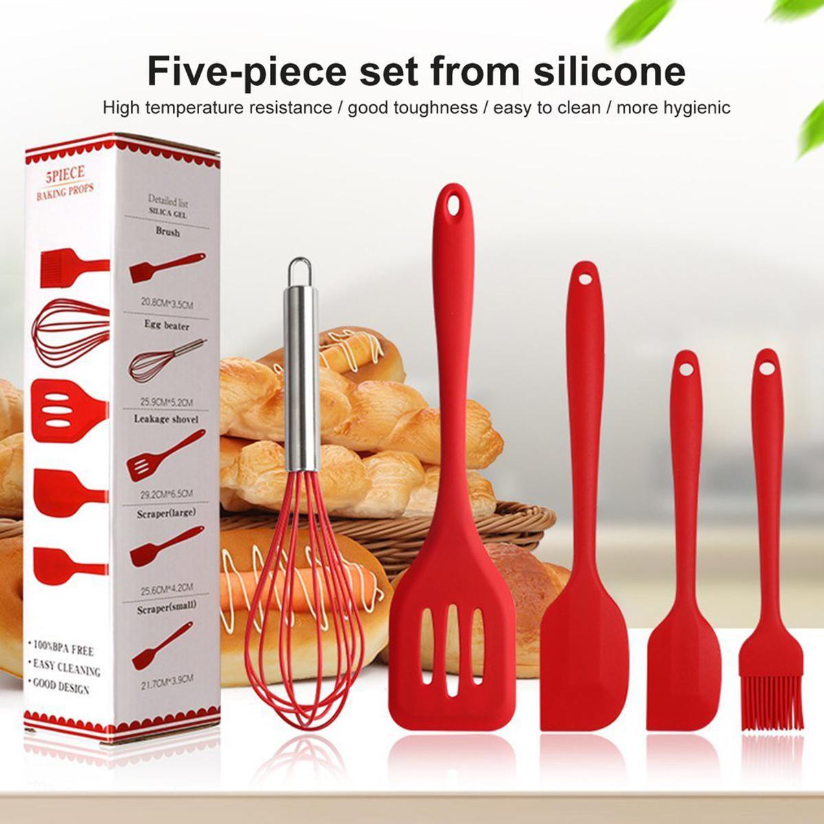 Picture of 5Pcs/Set Silicone Cooking Utensils Sets