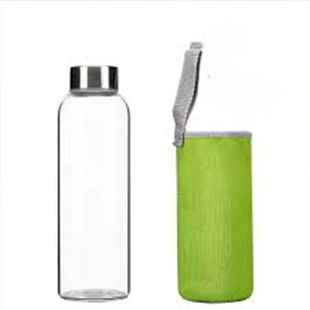 Picture of Newfangled - Opulence at Its Best - Glass Water Sport Bottle 550 ml with Protective Bag - Sports & Outdoors - Must Have