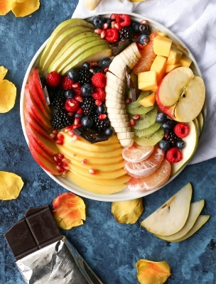 Picture of Nordic Style 8 Inch Marble Ceramic Dish Round  Plate Porcelain Dessert Steak Pasta Salad Snack Cake Serving Tray