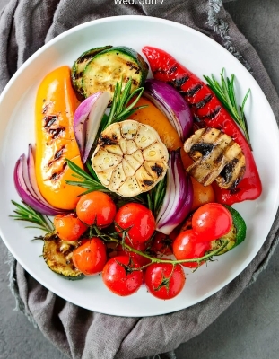 Picture of Nordic Style 8 Inch Marble Ceramic Dish Round  Plate Porcelain Dessert Steak Pasta Salad Snack Cake Serving Tray