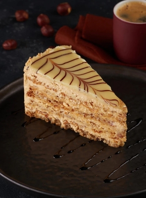 Picture of Nordic Style 8 Inch Marble Ceramic Dish Round  Plate Porcelain Dessert Steak Pasta Salad Snack Cake Serving Tray