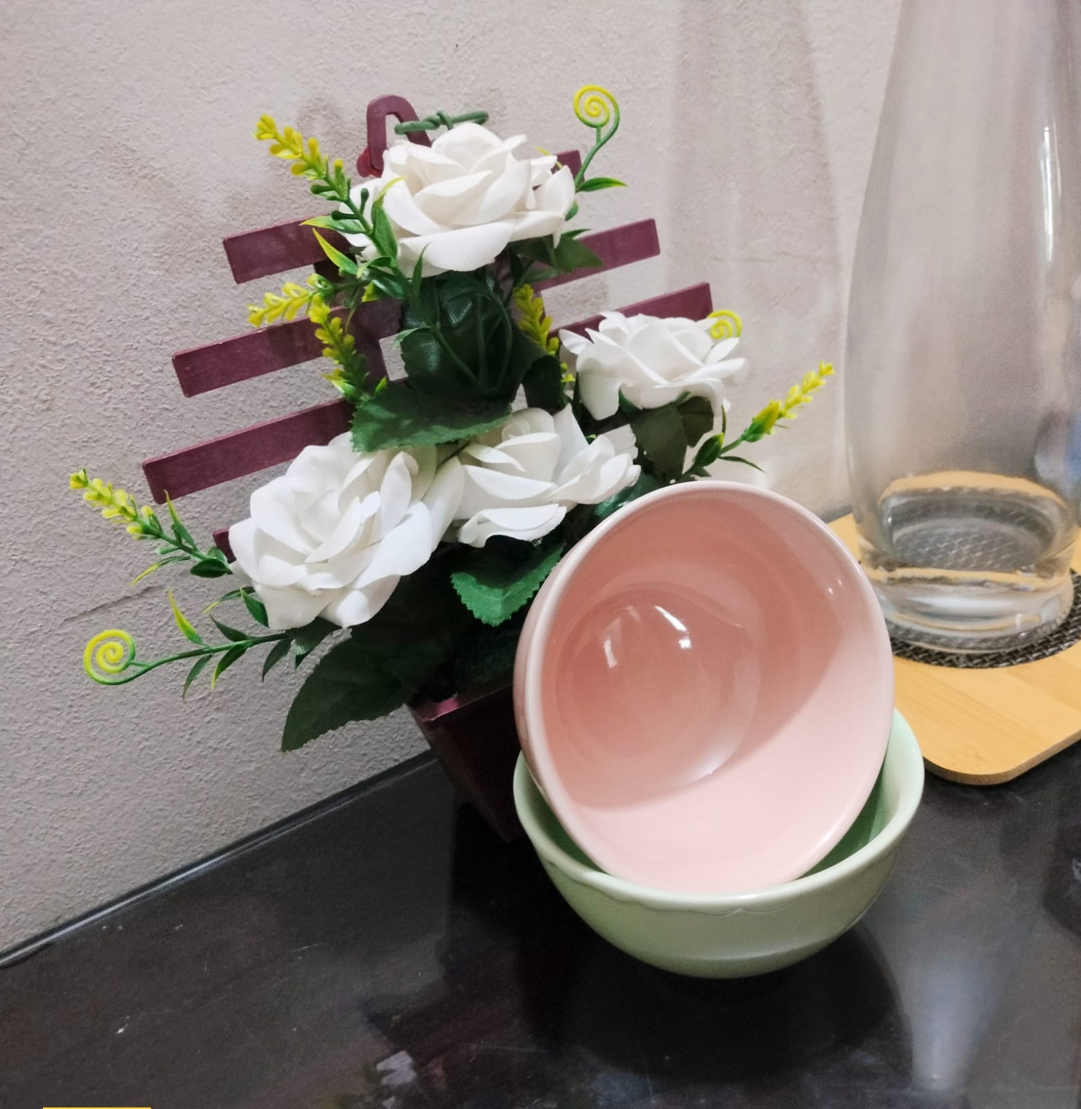 Picture of Ceramic Rice Bowl 3.5/4.5 Inch Japanese Style Large Soup Bowl Under Glaze Color Simple  Household Ramen Noodles Bowl Tableware