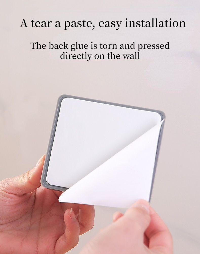 Picture of Multifunction Punch Free Wall Mounted Storage Box Organizer TV Remote Control Mobile Phone Plug Charging Holder