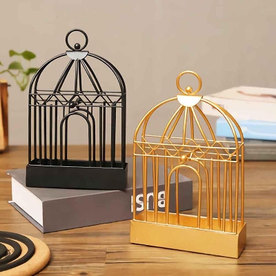 Picture of Metal Mosquito Coil Holder Birdcage Incense Rack Home Decoration