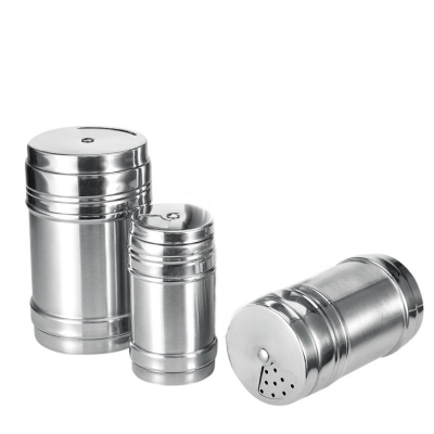 Picture of 1pcs Stainless Steel Salt Pepper Shaker Portable Home Travel Seasoning Shaker Kitchen Condiment Box Cooking Seasoning Bottle