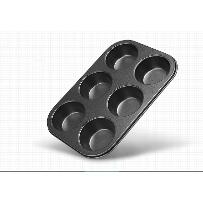 Picture of 6 Cup Cupcake Pan Muffin Tray Cupcake Mold Muffin Pan Carbon Steel Baking Pan Non Stick Bakeware Biscuit Pan Microwave Cake