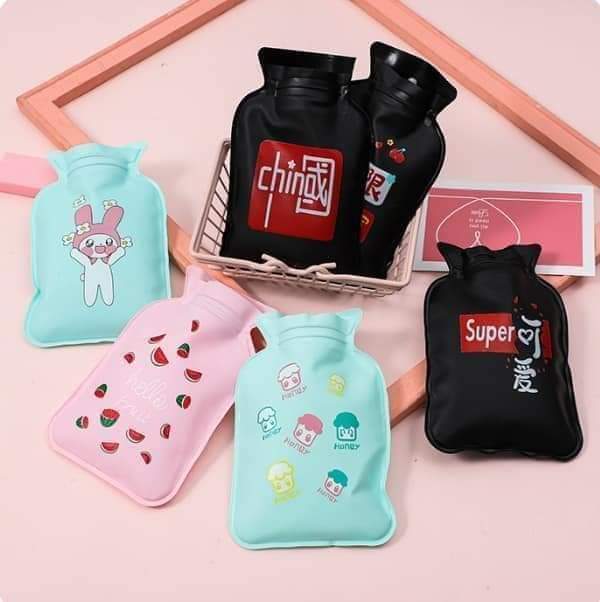 Picture of Cartoon Cute Mini Hot Water Bottles Water Filled Small Portable Explosion-proof Winter Hand Warming Water Bag Household Supplies