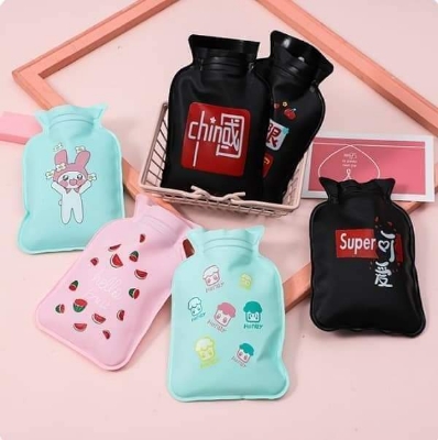 Picture of Cartoon Cute Mini Hot Water Bottles Water Filled Small Portable Explosion-proof Winter Hand Warming Water Bag Household Supplies