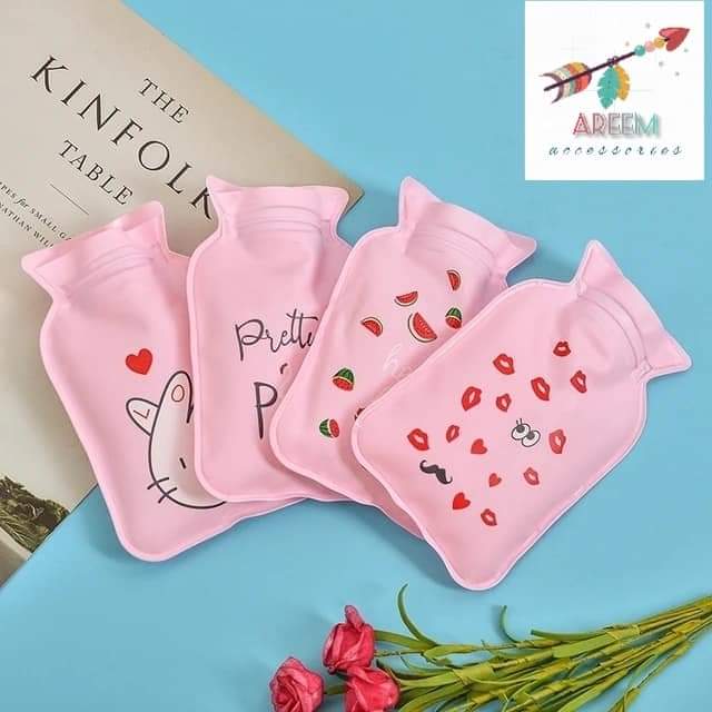 Picture of Cartoon Cute Mini Hot Water Bottles Water Filled Small Portable Explosion-proof Winter Hand Warming Water Bag Household Supplies