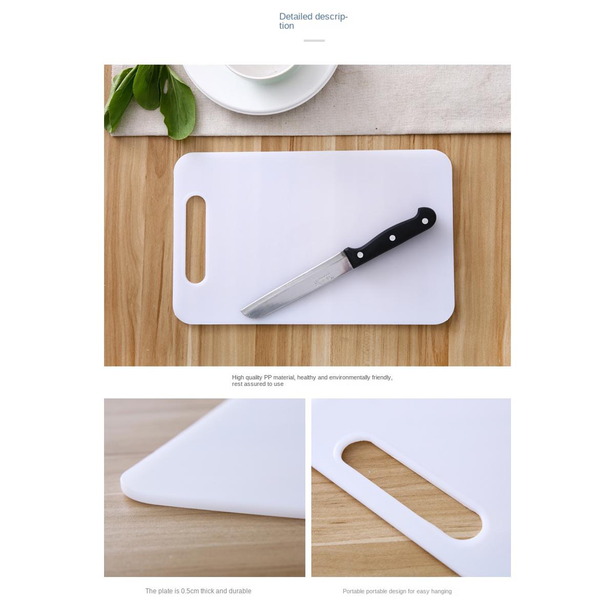 Picture of Cutting Board Non-slip Vegetable Fruit Chopping Board Durable PP