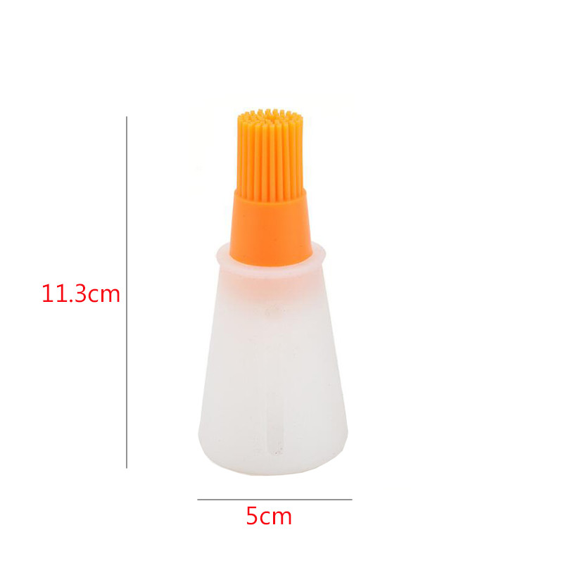 Picture of 1 Pcs Portable Silicone Oil Bottle with Brush Grill Oil Brushes Liquid Oil Pastry Kitchen Baking BBQ Tool Kitchen Tools for BBQ