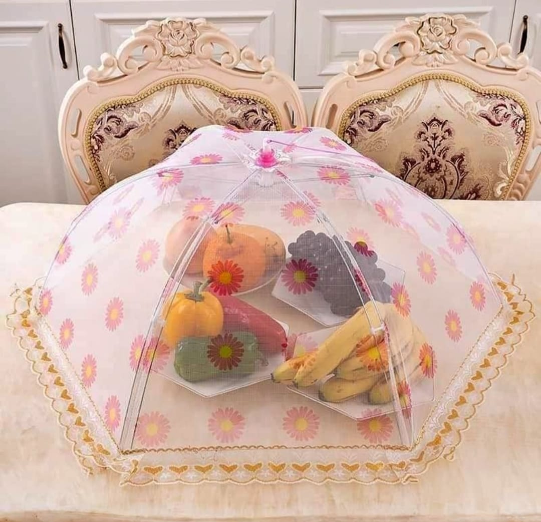 Picture of extra large Folding Food Cover  Pop-Up Food Mesh Cover  Tent Dome Net Umbrella  Anti Fly Mosquito Umbrella Kitchen Gadgets