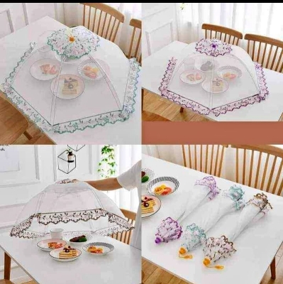 Picture of extra large Folding Food Cover  Pop-Up Food Mesh Cover  Tent Dome Net Umbrella  Anti Fly Mosquito Umbrella Kitchen Gadgets