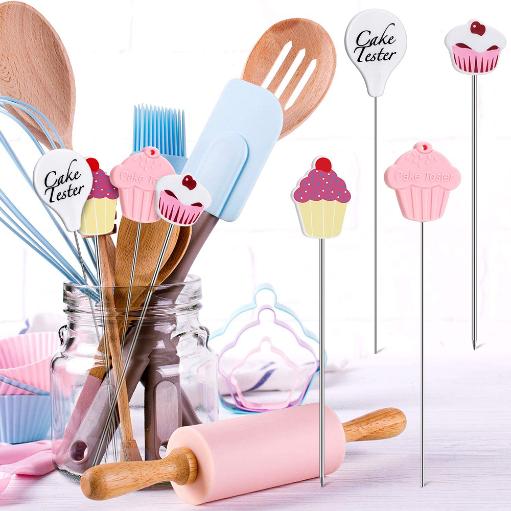 Picture of Cake Tester Stick Metal Reusable Baking Tester Cake Testing Needles Stainless Steel Cakes Tools