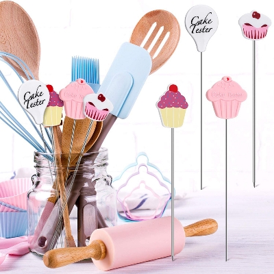 Picture of Cake Tester Stick Metal Reusable Baking Tester Cake Testing Needles Stainless Steel Cakes Tools