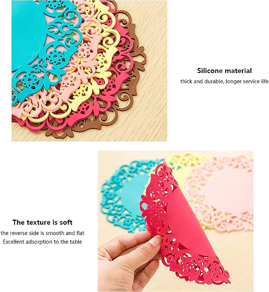 Picture of Round Non-Slip Heat Resistant Silicone Table Mat 1pcs (Multicolored