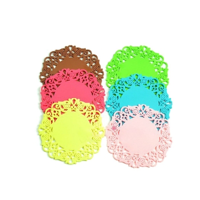 Picture of Round Non-Slip Heat Resistant Silicone Table Mat 1pcs (Multicolored