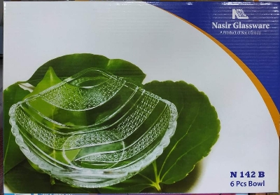 Picture of 6 Pcs Crystal Glass Firni Set & Bati Set, Bow Set 6pcs - Soup & Firni Bati - MNB142