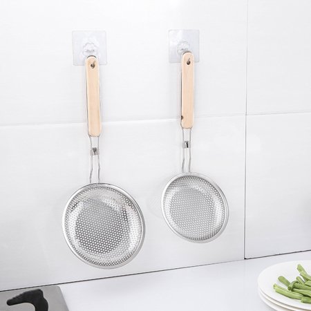 Picture of Frying strainer/Large Oil Strainer With plastic Handle/Tel Chakni -Stainless Steel