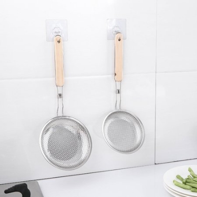Picture of Frying strainer/Large Oil Strainer With plastic Handle/Tel Chakni -Stainless Steel