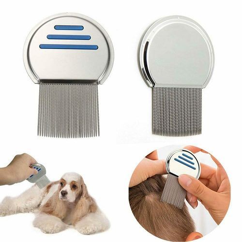 Picture of Lice and Nit Egg Free Treatment Professional Stainless Steel Lice Removal Comb - Hair Brush