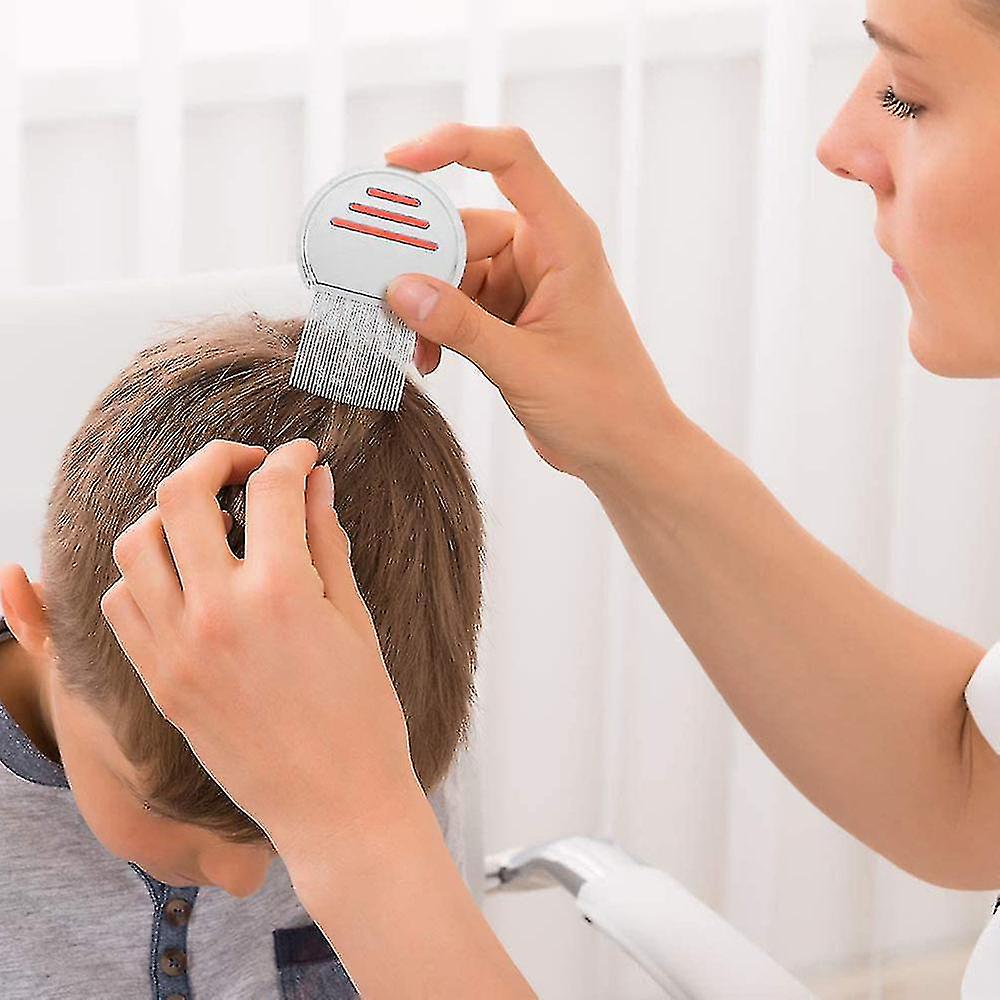 Picture of Lice and Nit Egg Free Treatment Professional Stainless Steel Lice Removal Comb - Hair Brush