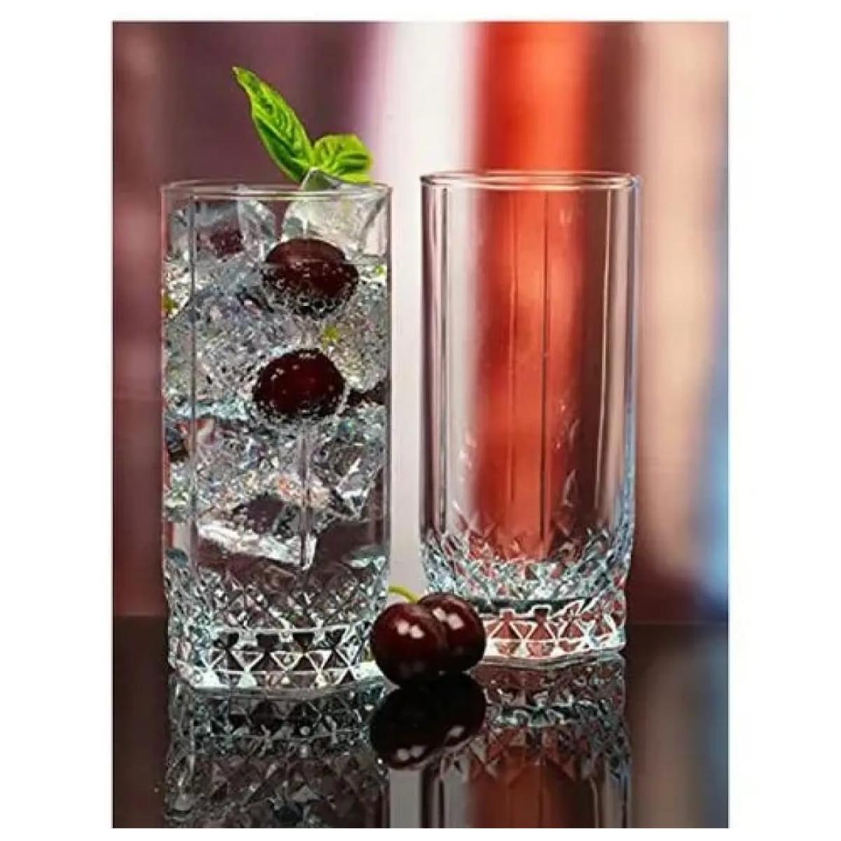 Picture of clear water glass 6 pis