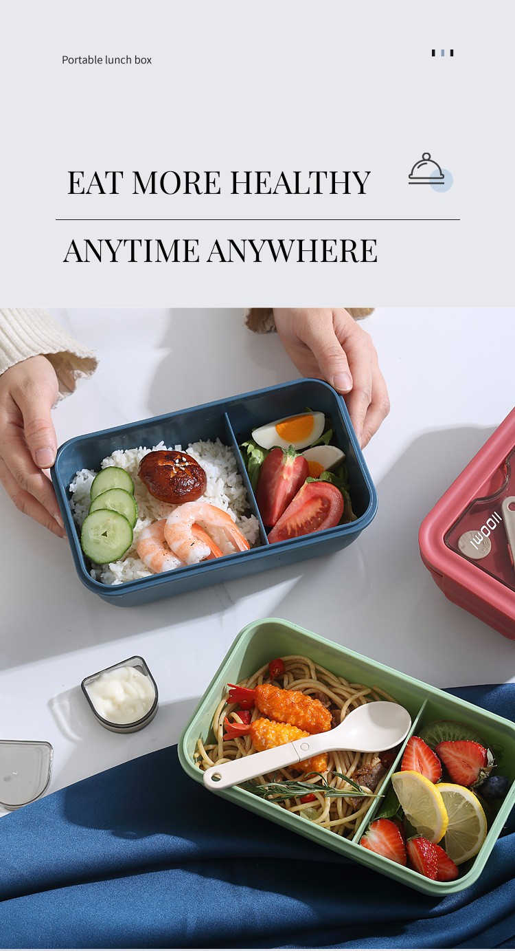 Picture of Portable Leak-Proof Lunch Box - 850ml Capacity, Eco-Friendly Design-Generous 850ml capacity-Comes in two parts - Minimalistic Sophistication