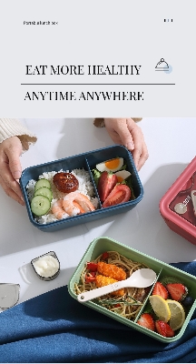 Picture of Portable Leak-Proof Lunch Box - 850ml Capacity, Eco-Friendly Design-Generous 850ml capacity-Comes in two parts - Minimalistic Sophistication