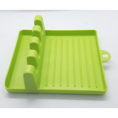 Picture of Plastic Spatula Holder, Kitchen Organizer for Fork, Spoon, Spoon Storage Shelf, Pot Holder spoon spetula rester