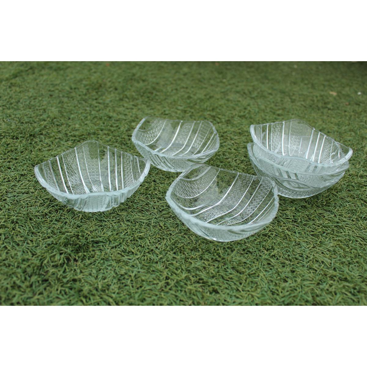 Picture of Glass Firni Set 6 Pcs Crystal  & Bati Set, Bow Set 6 pcs - Soup & Firni Bati - MNB142