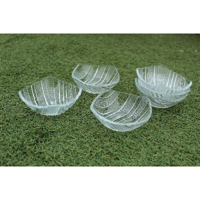 Picture of Glass Firni Set 6 Pcs Crystal  & Bati Set, Bow Set 6 pcs - Soup & Firni Bati - MNB142