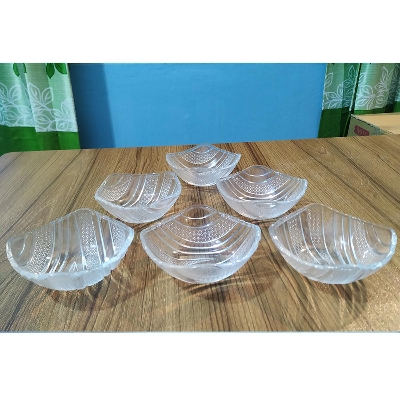 Picture of Glass Firni Set 6 Pcs Crystal  & Bati Set, Bow Set 6 pcs - Soup & Firni Bati - MNB142