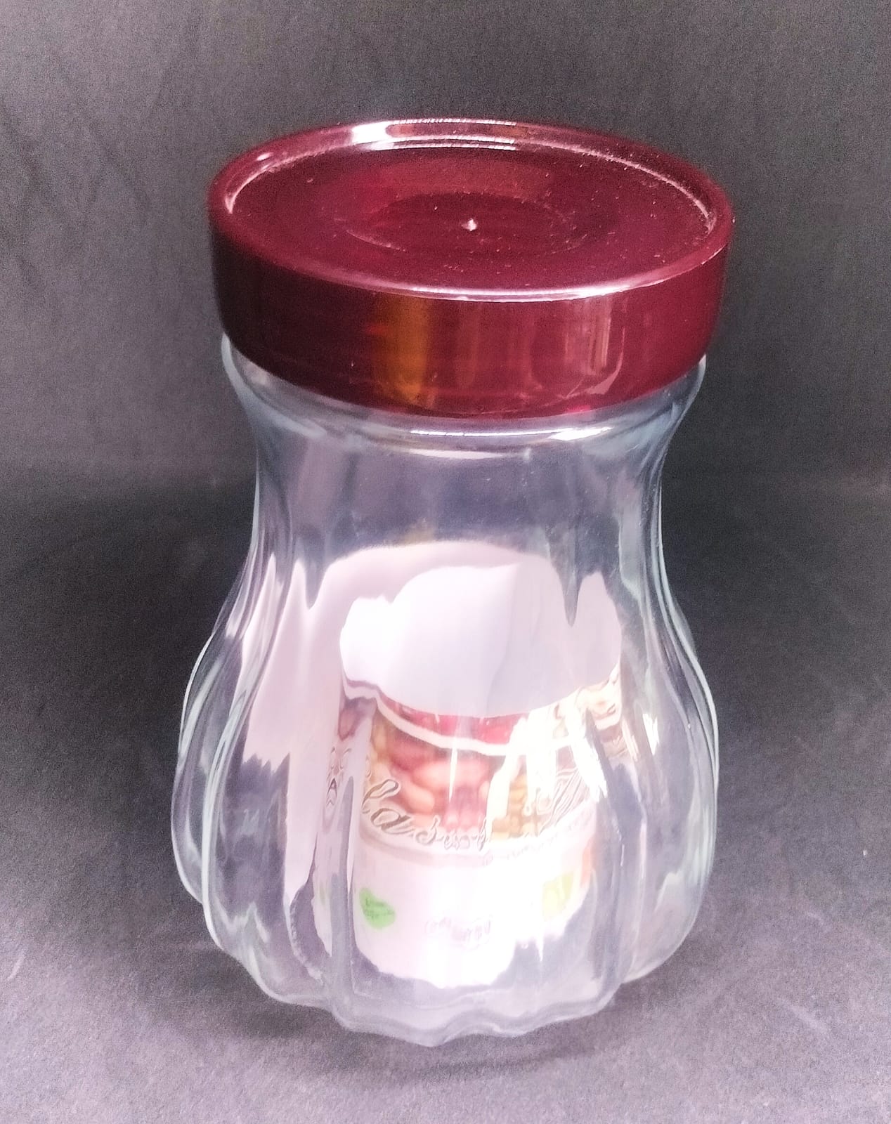 Picture of glass Blown 1500ml Storage Jars airtight jar Marco Storage Glass Jar 1500ml