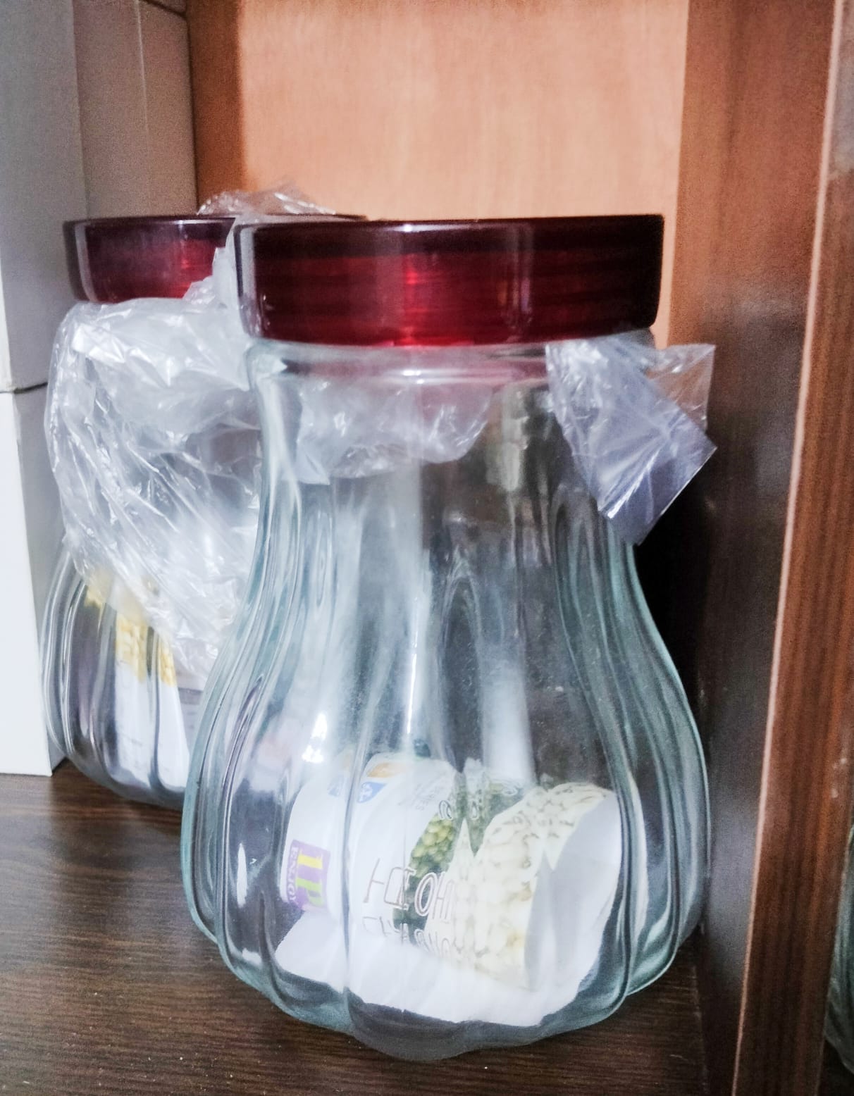 Picture of glass Blown 1500ml Storage Jars airtight jar Marco Storage Glass Jar 1500ml