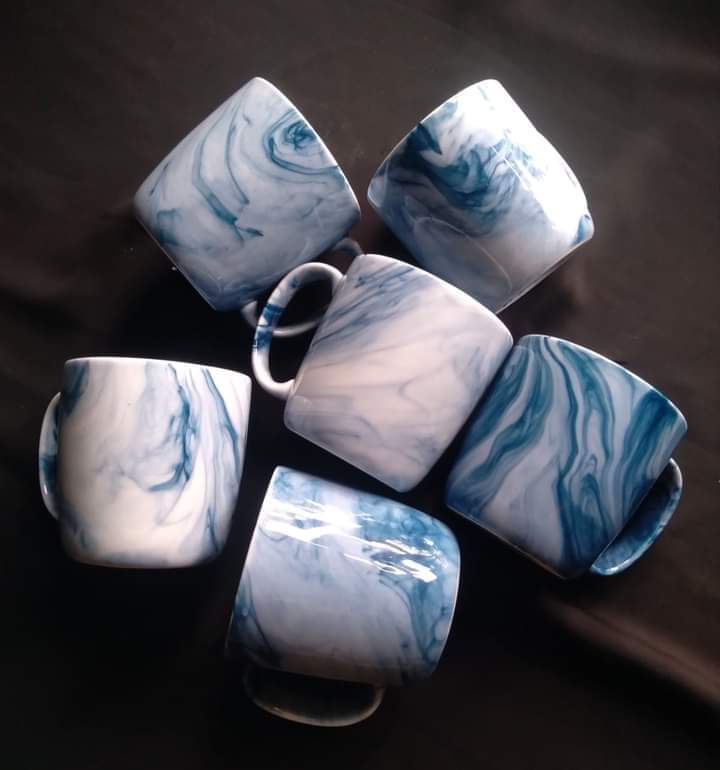 Picture of Exclusive mug collection Drinking water coffee tea ceramic mug marbel color