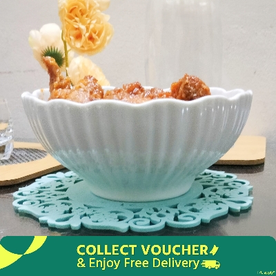 Picture of Ceramic curry bowl /Beef bowl /Chicken bati LOTUS CABAGE SHAPE