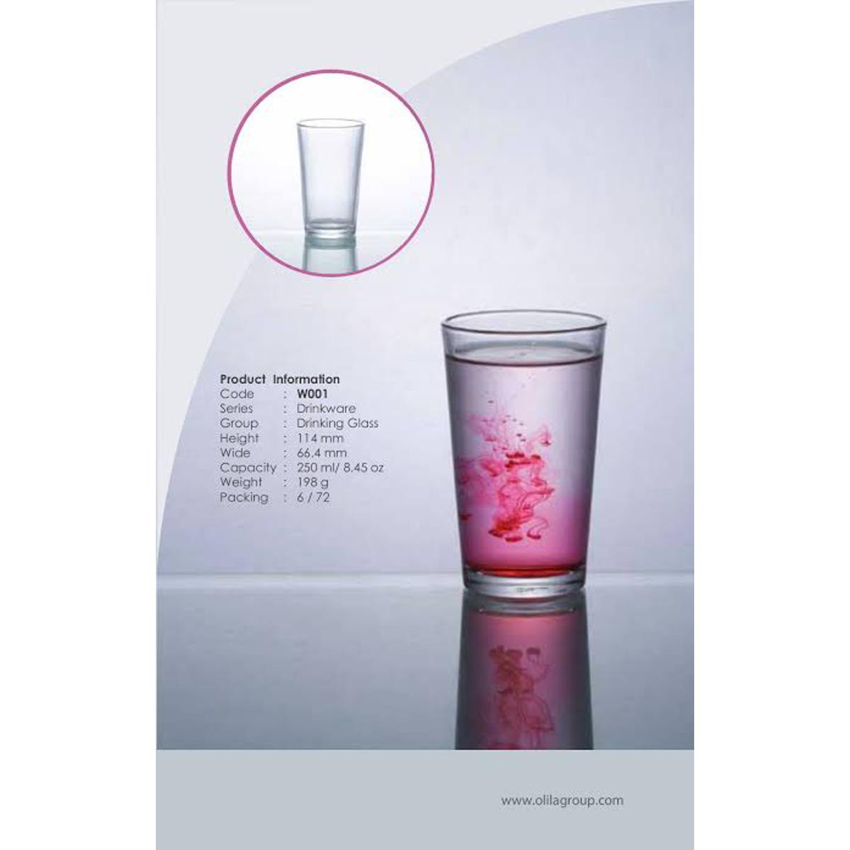 Picture of 6 pcs plaine design water glass - Clasic mini desert glass jusse glass